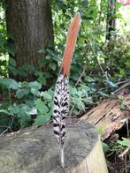 Veer broche van plastic - vintage, Sieraden, Tassen en Uiterlijk, Broches, Ophalen of Verzenden, Zo goed als nieuw, Overige kleuren