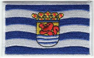 Zeeland vlag stoffen opstrijk patch embleem #1 beschikbaar voor biedingen