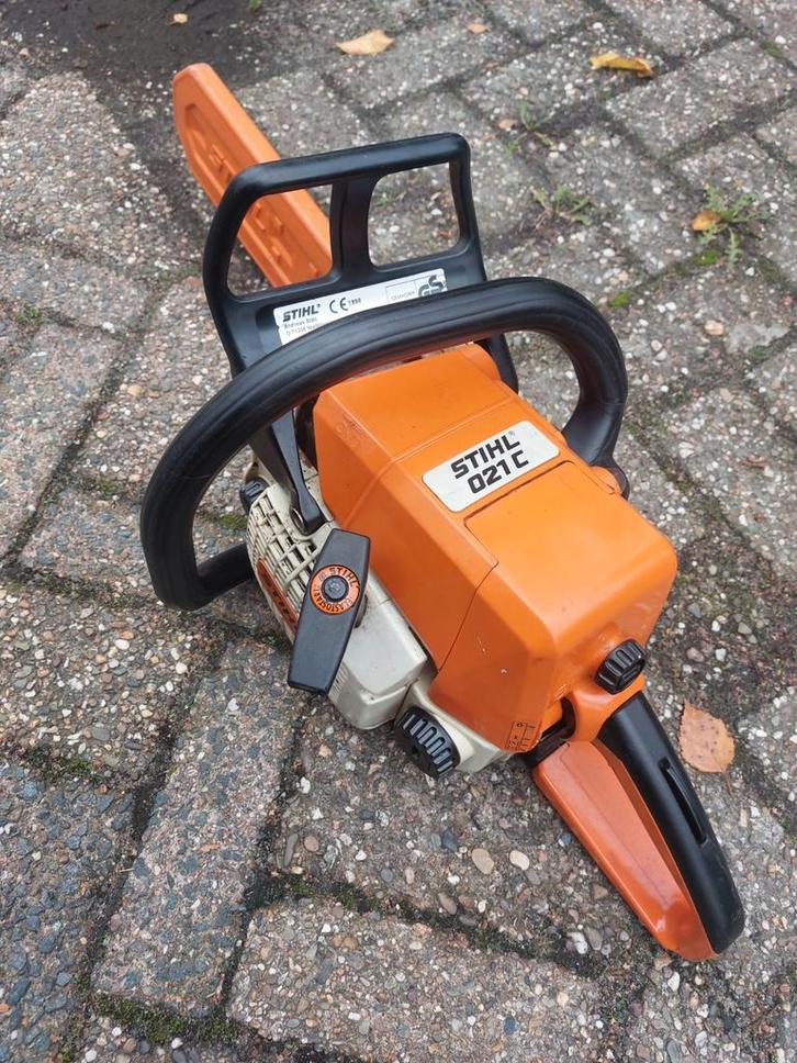 Stihl 021C - 35cc - 35cm - Kettingzaag - Zeer goede staat, Tuin en Terras, Hand-tuingereedschap, Gebruikt, Overige soorten, Ophalen