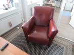 lederen fauteuil, Huis en Inrichting, Fauteuils, Ophalen, Gebruikt, Minder dan 75 cm, Leer