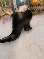 Antiek Victoriaans Speldenkussen in de vorm van een schoen, Antiek en Kunst, Curiosa en Brocante, Ophalen of Verzenden