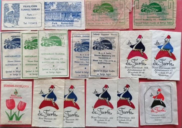 Rotterdam gesorteerd op T 328, Verzamelen, Suikerzakjes, Verzenden