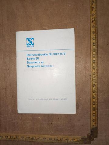Instructieboekje Saxonette en Automatic   1967 beschikbaar voor biedingen