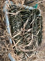 Oude dakpannen - 3 kuubskisten vol, Gebruikt, Steen of Klei, Ophalen of Verzenden, 15 m² of meer