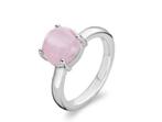 Ti Sento zilveren ring met roze steen maat 16,5/52, Gebruikt, Met edelsteen, Ophalen of Verzenden, Kleiner dan 17