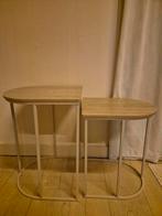 Bijzettafels 2 delig, Huis en Inrichting, Tafels | Bijzettafels, 45 tot 60 cm, Minder dan 55 cm, Rond, Ophalen of Verzenden