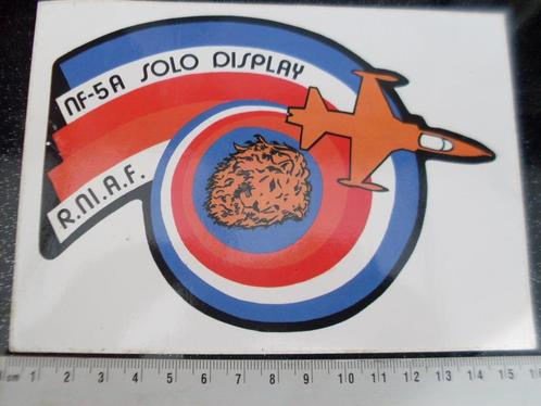 sticker nf-5a solo display r.nl.af KLu luchtmacht leger logo, Verzamelen, Stickers, Zo goed als nieuw, Bedrijf of Vereniging, Verzenden