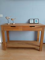 Houten sidetable met 2 lades - Z.G.A.N., 100 tot 150 cm, Eikenhout, Zo goed als nieuw, Modern