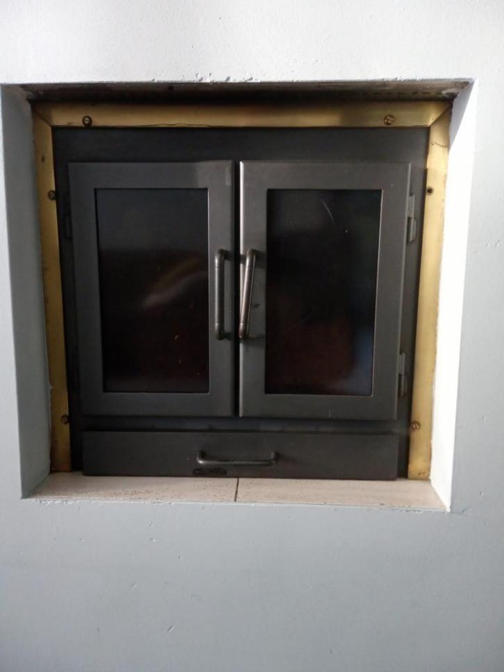 inbouw kachel, Huis en Inrichting, Haarden, Gebruikt, Houthaard, Ophalen