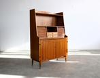 vintage secretaire | kast | jaren 50 | Blömstermala, Huis en Inrichting, Ophalen of Verzenden, Gebruikt