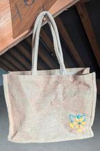 Rieten Mand Shopper | Boodschappen Strand Inkopen, Ophalen of Verzenden, Gebruikt, Beige, Shopper