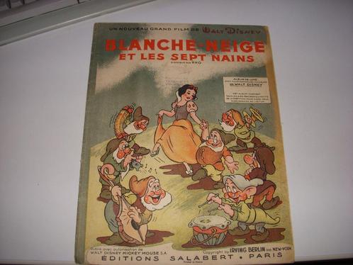 LEUKE bladmuziek ' Blanche Neige ' Sneeuwwitje 1938, Verzamelen, Disney, Gebruikt, Overige typen, Sneeuwwitje of Doornroosje, Ophalen of Verzenden