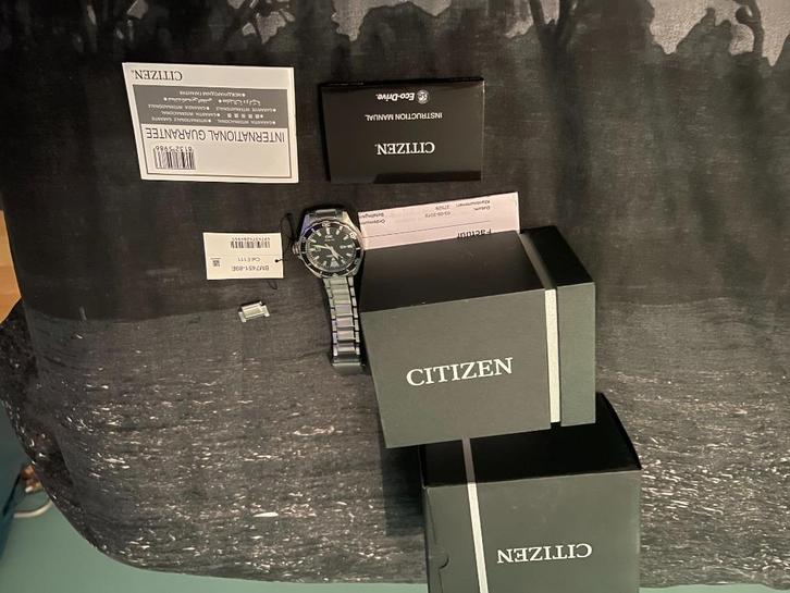 citizen eco drive, Sieraden, Tassen en Uiterlijk, Horloges | Heren, Zo goed als nieuw, Polshorloge, Citizen, Staal, Staal, Ophalen