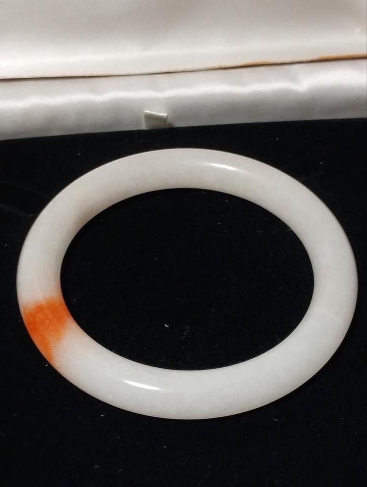 Oude zeldzame hetian bangle armband, Sieraden, Tassen en Uiterlijk, Antieke sieraden, Armband, Ophalen of Verzenden