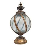 Sfeervolle vintage lantaren, Huis en Inrichting, Lampen | Vloerlampen, Ophalen, Gebruikt, Vintage, Glas