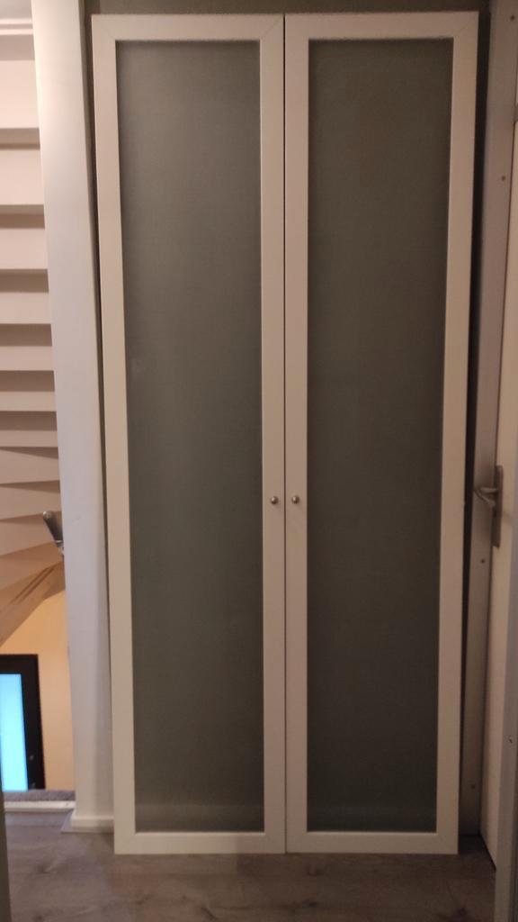 2x Ikea Pax deuren wit met matglas 50x229cm, Huis en Inrichting, Kasten | Kledingkasten, Ophalen