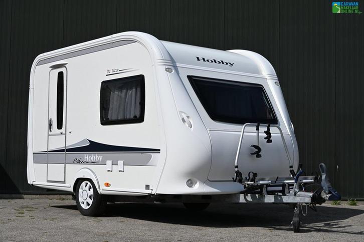 Hobby De Luxe 350 TB Mover|Fietsdrager|Voortent+luifel|TOP!, Caravans en Kamperen, Caravans, Bedrijf, tot en met 2, 750 - 1000 kg