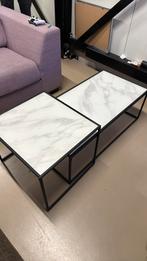 2 tafels, Huis en Inrichting, Tafels | Salontafels, Ophalen, 50 tot 100 cm, Zo goed als nieuw, Minder dan 50 cm