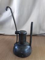 Retro, vintage tinnen olielamp, snottebel. Gesigneerd, Antiek en Kunst, Curiosa en Brocante, Ophalen of Verzenden