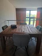 Eettafel met 4 stoelen, Ophalen, Gebruikt, Robuust / stoer, Vijf personen of meer