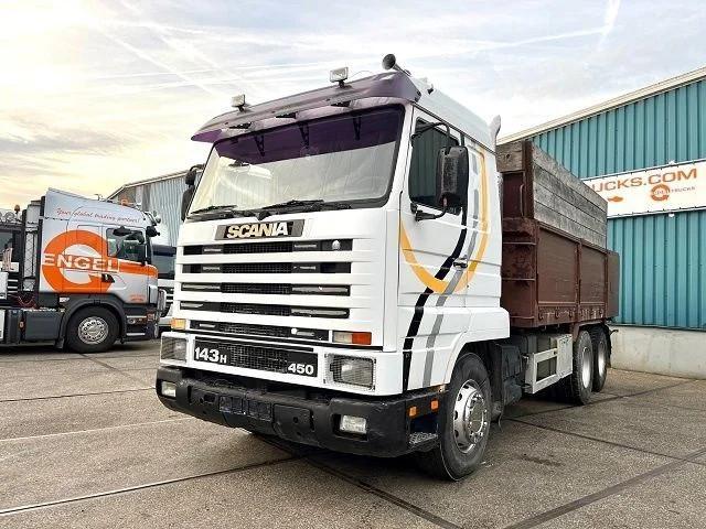 Scania R143-450 V8 STREAMLINE 6x2 FULL STEEL KIPPER (MANUAL, Auto's, Vrachtwagens, Te koop, ABS, Airconditioning, Elektrische ramen