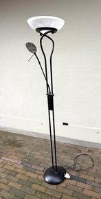 VINTAGE sfeervolle STAANDE LAMP Bronstint + 2 lichtbronnen, Ophalen