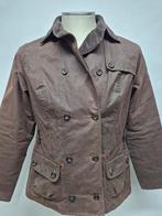Barbour dames wax jas 'Double brested' maat 38, Maat 38/40 (M), Barbour, Bruin, Ophalen of Verzenden