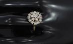 Exclusieve 19 diamanten 1,60ct 14k gouden dames rozet ring, Sieraden, Tassen en Uiterlijk, Ringen, Voordeelsieraden, Ophalen of Verzenden