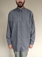 Vintage flanel / flannel shirt / overhemd - grijs - XL, Kleding | Heren, Gedragen, Grijs, Halswijdte 43/44 (XL), Ophalen of Verzenden