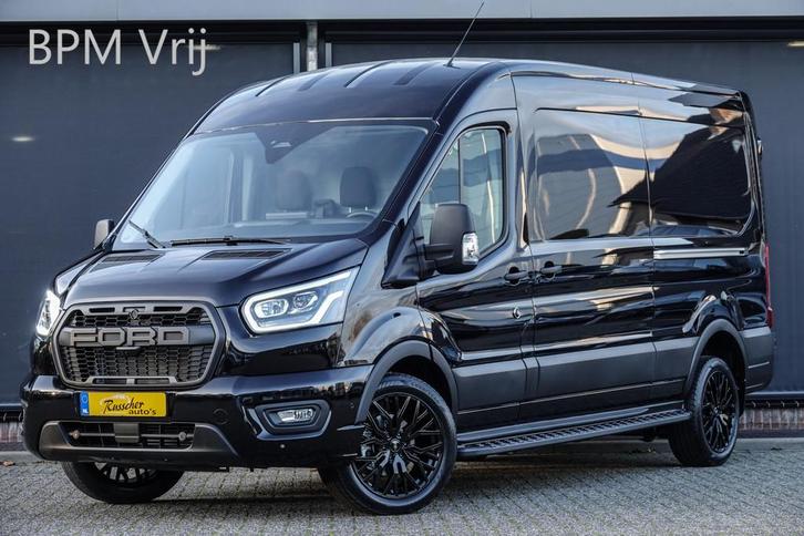 Ford Transit L3H2 | 2.0Tdci 165Pk A8 Aut. | 350 | Raptor Edi, Auto's, Bestelauto's, Bedrijf, Te koop, 360° camera, ABS, Achteruitrijcamera