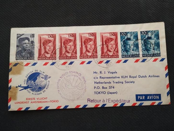 Luchtpost envelop uit 1951. Kijken., Postzegels en Munten, Postzegels | Europa | UK, Ophalen of Verzenden