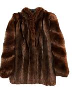 Bontjas real fur prachtig model, Ophalen of Verzenden, Zo goed als nieuw, Maat 42/44 (L), Bruin