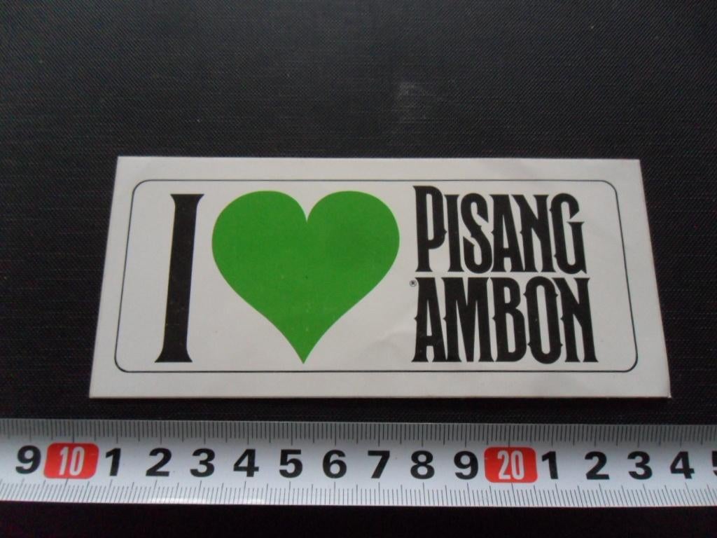 sticker I love pisang ambon, Verzamelen, Ophalen, Zo goed als nieuw