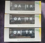 TRIX set van 3 ketelwagens GATX 24203 UN1203, Hobby en Vrije tijd, Modeltreinen | H0, Gelijkstroom, Trix, Wagon, Ophalen of Verzenden
