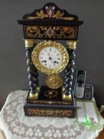 Prachtige antieke kolom pendule met getorste zuilen, Antiek en Kunst, Antiek | Klokken, Ophalen of Verzenden