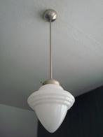 Art Deco Pendel Hanglamp Opaal Glazen Kap ca.1935, Antiek en Kunst, Ophalen