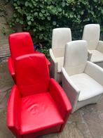 Leren eetkamerstoelen, Ophalen, Zo goed als nieuw, Rood, Vijf, Zes of meer stoelen