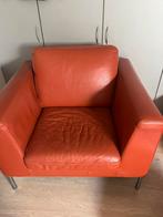 2 zeer nette leren zetels/ fautuils, Huis en Inrichting, Fauteuils, Ophalen, Zo goed als nieuw, Leer