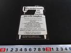 sticker beijer bv naaimachine meubelen, Verzamelen, Ophalen, Zo goed als nieuw, Bedrijf of Vereniging