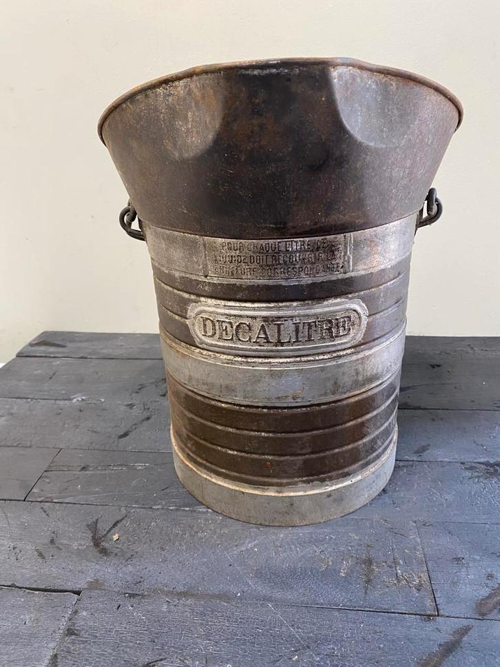Vintage Decaliter Maatbeker - Franse Keuken Antiek, Antiek en Kunst, Antiek | Keukenbenodigdheden, Ophalen of Verzenden