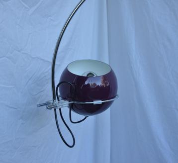 Gepo vintage lamp | Vloerlamp | Bollamp | Booglamp Aubergine beschikbaar voor biedingen