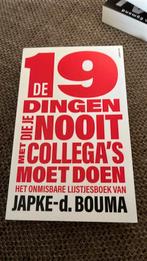 De 19 dingen die je nooit met collega's moet doen, Ophalen of Verzenden, Zo goed als nieuw, Japke-d. Bouma