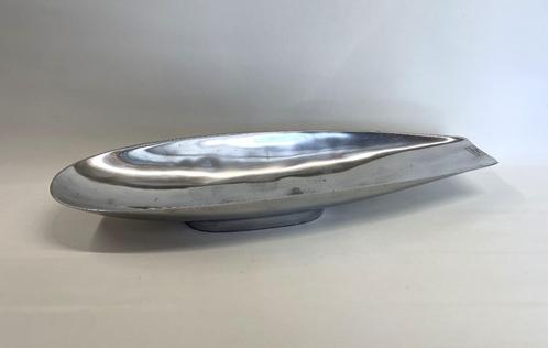 stijlvolle organisch gevormde aluminium fruitschaal, Huis en Inrichting, Woonaccessoires | Schalen en Manden, Gebruikt, Schaal