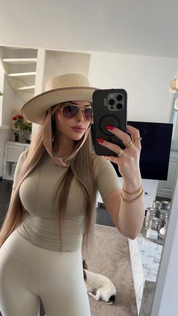 Dior cruise 2023 natuurlijke stro hoed wit beige collectors beschikbaar voor biedingen