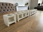 Waxinelichthouders, Ophalen, Gebruikt, Wit, Hout