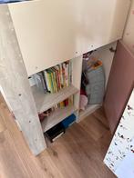 Halfhoogslaper met Bureau & Kast, Ophalen, Gebruikt, 100 cm of meer, Hoogslaper of Stapelbed