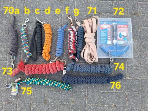 Halstertouw -  longeerlijn -  lang halstertouw, Dieren en Toebehoren, Paarden en Pony's | Overige Paardenspullen, Zo goed als nieuw