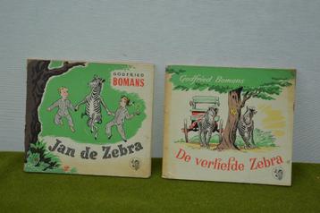 2 oude kinderboeken van Godfried Bomans,1953, Jan de Zebra beschikbaar voor biedingen