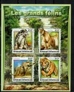 c.afrika 2017 pf blok katachtige wildlife zoogdieren 1, Ophalen of Verzenden, Postfris, Dier of Natuur