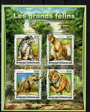 c.afrika 2017 pf blok katachtige wildlife zoogdieren 1 beschikbaar voor biedingen